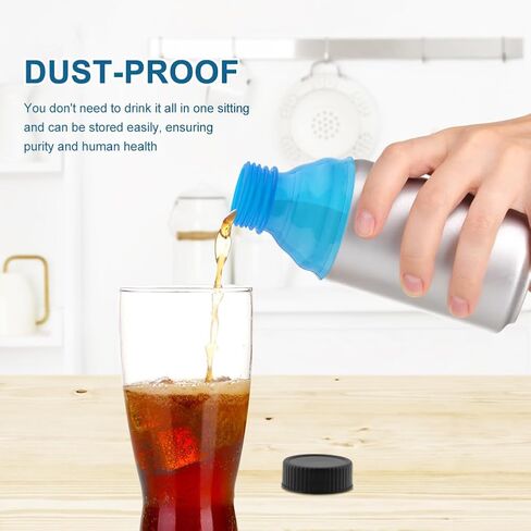 EMVANV 12 PCs Can Lids,Reusable Can Drink Lids Plastic Can Cap for Beer Juice Drinks and Other Canned Beverages(blue, yellow, pink, white, orange, purple) in Saudi Arabia