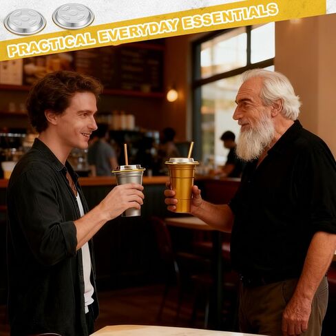 60 عبوة من أغطية الألومنيوم مع فتحة للمصاصة، متوافقة مع الكوب العلوي للكرة (حجم 20 أونصة فقط)، تتميز بتصميم متقاطع ومقاوم للانسكاب والغبار، وتباع الأكواب بشكل منفصل in Kuwait