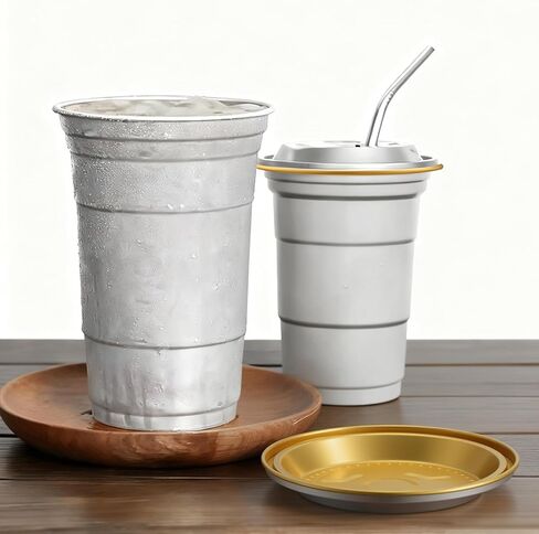 60 عبوة من أغطية الألومنيوم مع فتحة للمصاصة، متوافقة مع الكوب العلوي للكرة (حجم 20 أونصة فقط)، تتميز بتصميم متقاطع ومقاوم للانسكاب والغبار، وتباع الأكواب بشكل منفصل in Kuwait