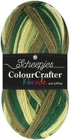 Scheepjes Color Crafter Parade 100g خيوط - 403 مزيج أصفر - أكريليك قسط ناعم للحياكة والحيوانية in Kuwait