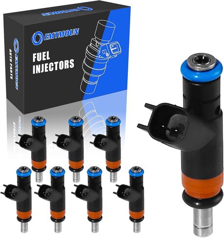 Set of 8 Fuel Injectors Compatible with Dodge Challenger 5.7L 2008-2018, Compatible with Dodge Ram 2500 Pickup 5.7L 2009-2010, Compatible with Chrysler 300 5.7L 2008-2018, FJ732, 05037479AA in Kuwait