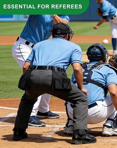 ريدجينو 2 قطعة حقيبة كرة الحكم مجموعة حكم البيسبول البيسبول مع جيوب للحزام in Kuwait