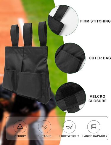 ريدجينو 2 قطعة حقيبة كرة الحكم مجموعة حكم البيسبول البيسبول مع جيوب للحزام in Kuwait