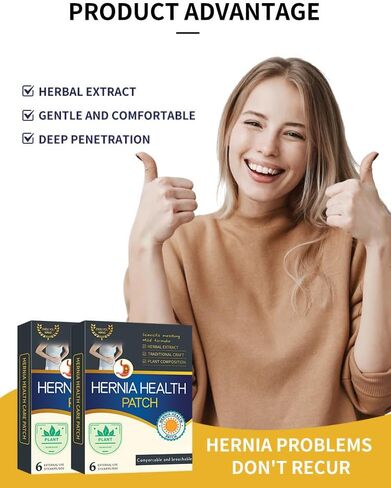 Hernia Patch for Adults and Elderly - Inguinal Mass & Navel Acupoint Patch with Herbal Extract for Gentle Care 12 Pieces (Two Boxes) in Saudi Arabia
