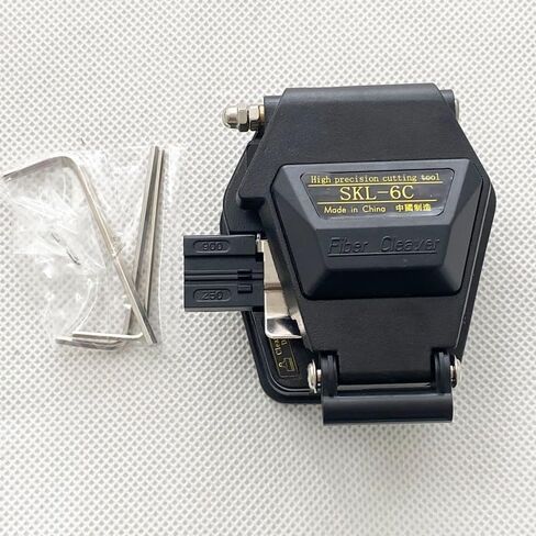 SKL-6C Fiber Cleaver Cable Cutting Knife FTTH Fiber Optic Knife Tools Cutter High Precision Fiber Cleavers 16 Surface Blade 1 PCS in Kuwait