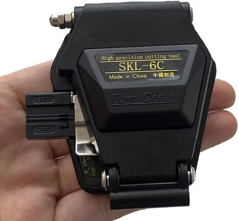 SKL-6C Fiber Cleaver Cable Cutting Knife FTTH Fiber Optic Knife Tools Cutter High Precision Fiber Cleavers 16 Surface Blade 1 PCS in Kuwait