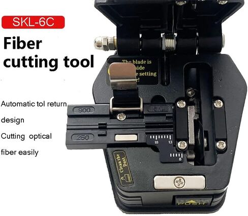 SKL-6C Fiber Cleaver Cable Cutting Knife FTTH Fiber Optic Knife Tools Cutter High Precision Fiber Cleavers 16 Surface Blade 1 PCS in Kuwait