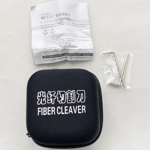 SKL-6C Fiber Cleaver Cable Cutting Knife FTTH Fiber Optic Knife Tools Cutter High Precision Fiber Cleavers 16 Surface Blade 1 PCS in Kuwait