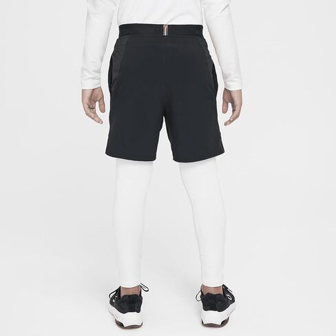 بنطال ضيق للتدريب Dri-FIT من Nike Pro Warm Big Kids (للأولاد) (HF4364-100، أبيض/أسود) مقاس كبير in Saudi Arabia