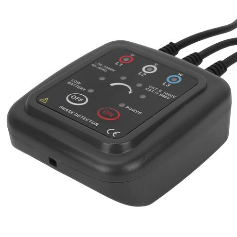 Kikumi Phase Rotation Meter Non-Contact Voltage Tester AC 70-1000V Etcr1000C Non-Contact Phase Sequence Detector with Magnetic Base Phase Meter Phase Rotation Tester in Kuwait