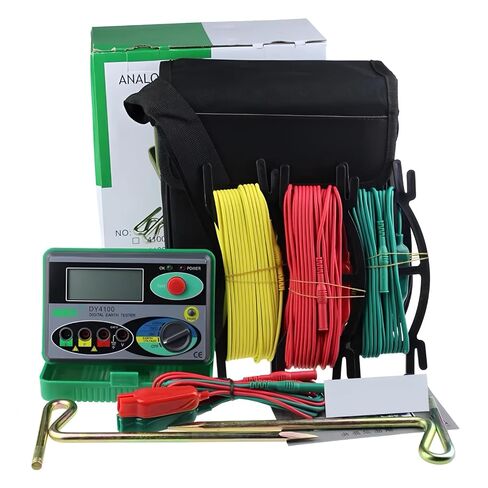 DUOYI DY4100 مقياس الأرض الرقمي الأرض المقاومة متر Megohmmeter 0-2000 أوم أدوات التفتيش اختبار المقاومة الكهربائية in Kuwait