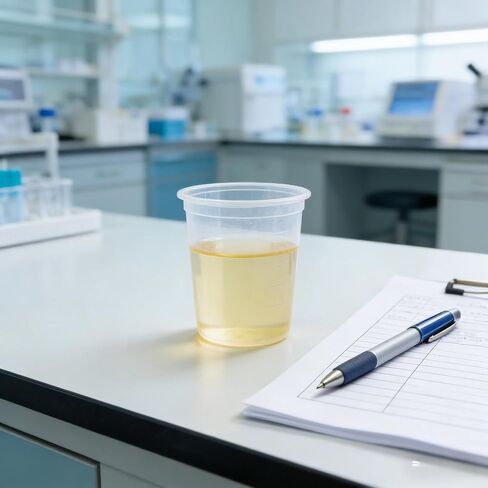 10 قطعة حاوية عينة البراز ، 25-30 مللي كوب عينات من البلاستيك مع أغطية وملعقة أكواب البول السائل الشفاف للاستخدام الطبي المختبري in Kuwait