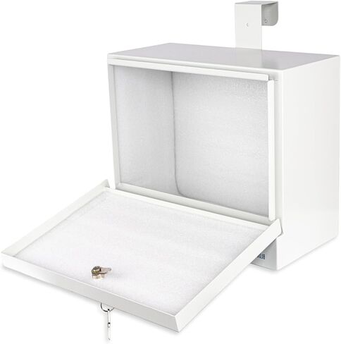 POCHAR Stainless Steel Specimen Lock Box - Over-the-Door Hanging Specimen Drop Box for Labs, Clinics, and Medical Offices - Lockable Specimen Collection Boxes for Specimen Handling and Storage in Saudi Arabia