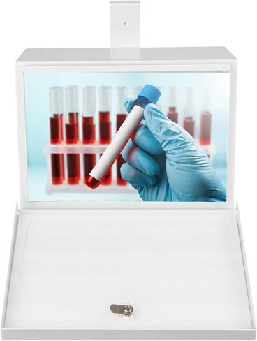 POCHAR Stainless Steel Specimen Lock Box - Over-the-Door Hanging Specimen Drop Box for Labs, Clinics, and Medical Offices - Lockable Specimen Collection Boxes for Specimen Handling and Storage in Saudi Arabia