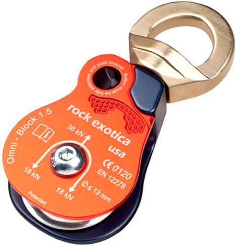Rock Exotica Omni Block 1.5 Single Block Works with up to 13mm Rope in Kuwait