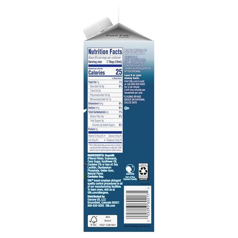 Silk Soy Creamer, Vanilla, Smooth, Lusciously Creamy Dairy Free and Gluten Free Creamer From the No. 1 Brand of Plant Based Creamers, 32 FL OZ Carton in Saudi Arabia