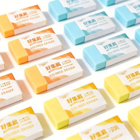 20 Pack Gradient Erasers,Teardrop Shape Pencil Eraser for Kids,Ideal for Art, Writing,School & Office in Kuwait