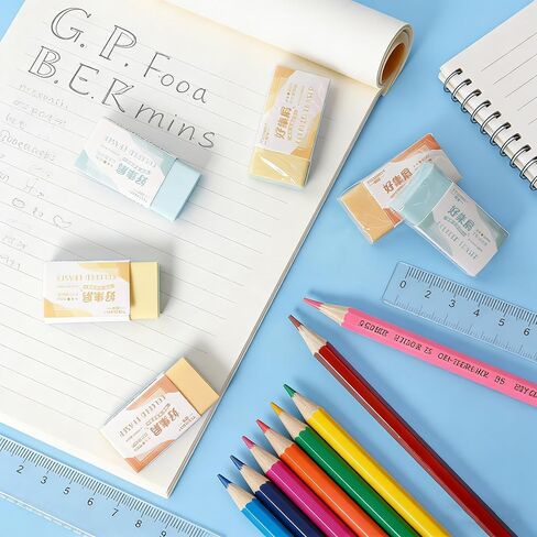 20 Pack Gradient Erasers,Teardrop Shape Pencil Eraser for Kids,Ideal for Art, Writing,School & Office in Kuwait