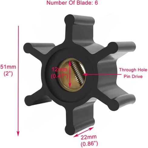 1pc Impeller Kit Replaces 128990-42200 2GM20 3GM30-YEU and 2YM 3YM Series Pumps in Kuwait