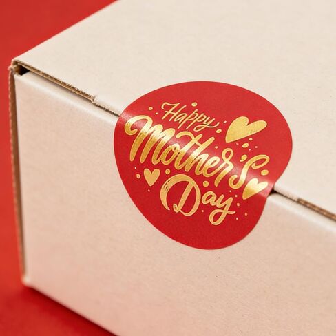 Happy Mother's Day Stickers Gold Foil Mothers Day Gift Tags 1.5 inch Mother Day Presents Party Favor for Envelope Seal Cards Boxes Gift Wrap 180 Pcs (Mother Day) in Saudi Arabia