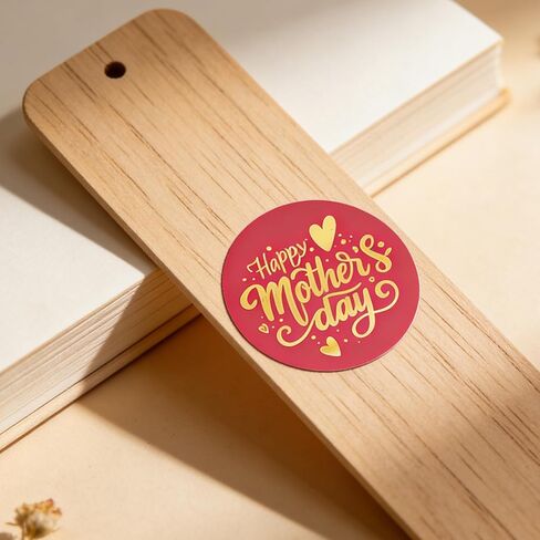 Happy Mother's Day Stickers Gold Foil Mothers Day Gift Tags 1.5 inch Mother Day Presents Party Favor for Envelope Seal Cards Boxes Gift Wrap 180 Pcs (Mother Day) in Saudi Arabia