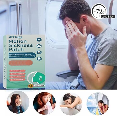 40PCS Motion Sickness Patches, Anti Nausea Sea Sickness Patch for Cruise, No Side Effects for Car and Boat Rides, Ships, Cruise and Airplane & Other Forms of Transport - for Adults and Kids (40PCS) in Saudi Arabia