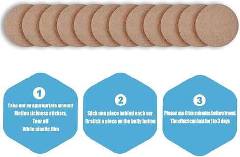 40PCS Motion Sickness Patches, Anti Nausea Sea Sickness Patch for Cruise, No Side Effects for Car and Boat Rides, Ships, Cruise and Airplane & Other Forms of Transport - for Adults and Kids (40PCS) in Saudi Arabia