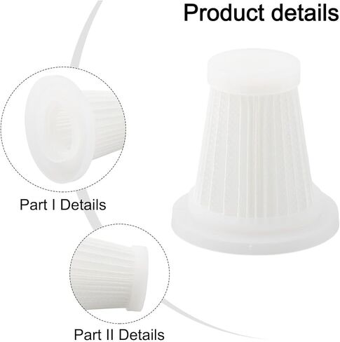 Reusable Vacuum Cleaner Filters 5-Pack Compatible with Airify Pro V2, White Replacement Accessories to Maintain Peak Performance and Improve Air Quality in Home Cleaning in Saudi Arabia