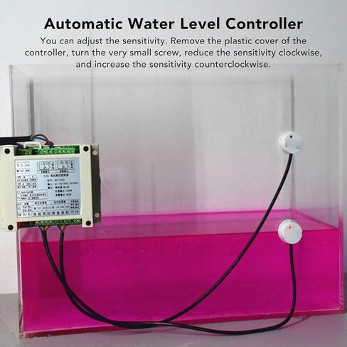 Toypond Water Level Switch, Intelligent Non-Contact Liquid Level Controller, Adjustable Sensitivity Automatic Water Level Control Sensor, AC100-260V, Pump High and Low Water Inlet Control in Saudi Arabia