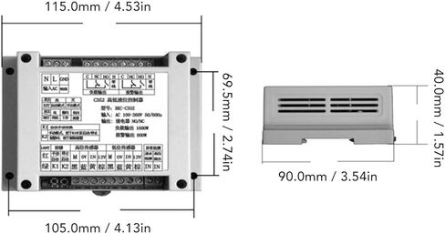 Toypond Water Level Switch, Intelligent Non-Contact Liquid Level Controller, Adjustable Sensitivity Automatic Water Level Control Sensor, AC100-260V, Pump High and Low Water Inlet Control in Saudi Arabia