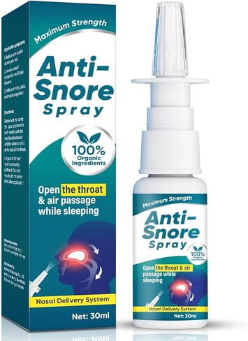 رذاذ مضاد للشخير - رذاذ طبيعي متطور لتخفيف الشخير، تركيبة 30 مل لفتح ممرات الهواء من أجل نوم أفضل، وتخفيف فعال للشخير لك ولشريكك in Kuwait