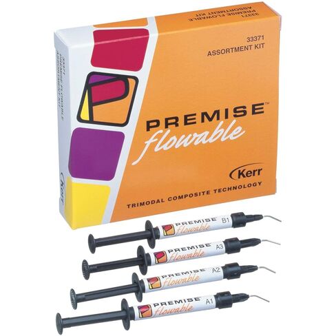 Kerr Dental 33372 Premise Flowable Composite Syringes Kit, A1 Shade 1.7g 4/Pk with Applicator Tips in Saudi Arabia