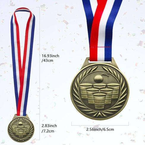 Beer Pong Medal，Beer Pong Game Prizes, Perfect for Family Gatherings, Birthdays, Concerts, Weddings, Barbecues, Beach Vacations and More in Kuwait
