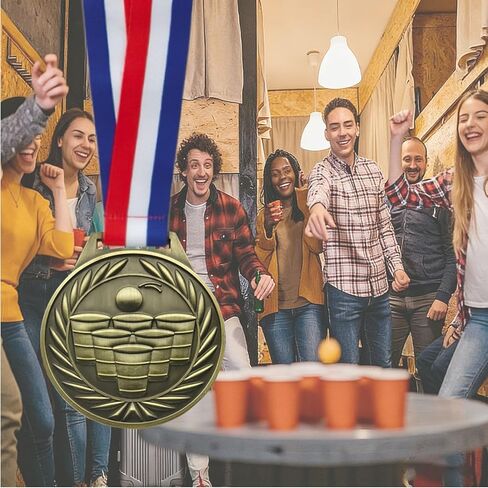 Beer Pong Medal，Beer Pong Game Prizes, Perfect for Family Gatherings, Birthdays, Concerts, Weddings, Barbecues, Beach Vacations and More in Kuwait