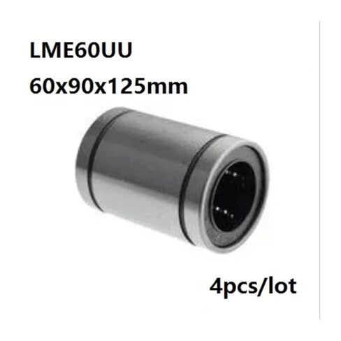 4 قطعة/الوحدة LME60UU LME60 60x90x125 مللي متر محامل الحركة الخطية البطانات 60*90 125 مللي متر in Kuwait