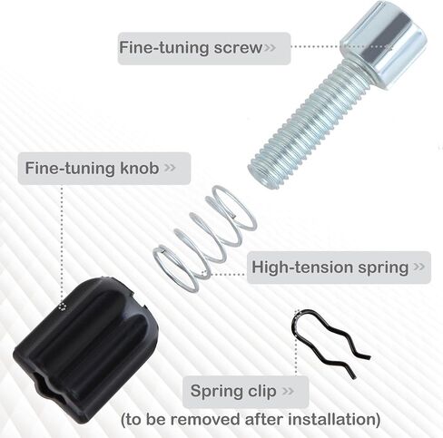 KEWAYO Bike Transmission Fine Adjustment Screws Index Adjusting Barrel M5 Downtube Barrel Adjuster for Bicycle Transmission Front and Rear Paddle Adjustment Brake Adjustment, etc. (M5) 10PCS in Saudi Arabia