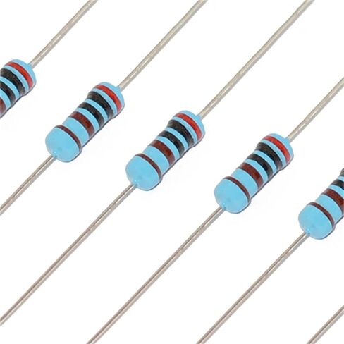 20Pcs 1W Metal Film Resistor 4.3 4.7 5.1 43 47 51 430 470 510 R K Ohm Five-Color Ring 1% 0.47ohm 0.5Ohm Resistance 4R3 4R7 5R1(MF 1W 1K5 20pcs) in Saudi Arabia