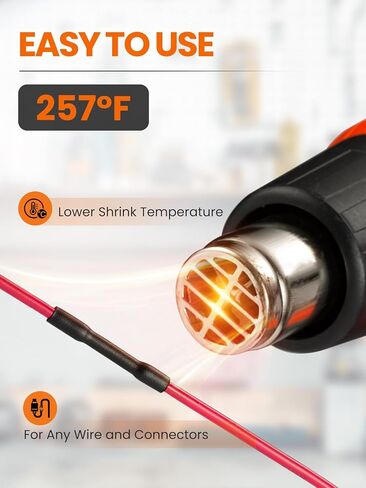 مجموعة أنابيب الانكماش الحراري Eventronic 3:1 600 قطعة، أنبوب الانكماش الحراري السلكي، أنبوب الانكماش الكهربائي، أنابيب الانكماش الحراري الصناعية، أنابيب تغليف الأسلاك المنكمشة in Kuwait