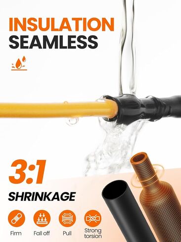 مجموعة أنابيب الانكماش الحراري Eventronic 3:1 600 قطعة، أنبوب الانكماش الحراري السلكي، أنبوب الانكماش الكهربائي، أنابيب الانكماش الحراري الصناعية، أنابيب تغليف الأسلاك المنكمشة in Kuwait