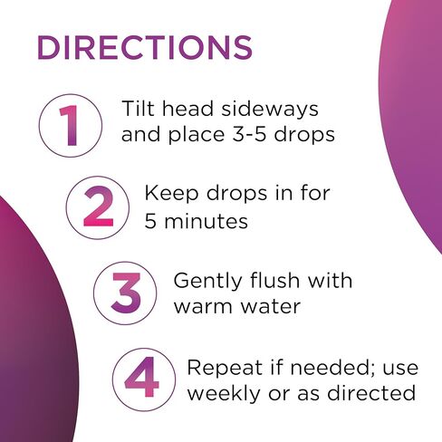 مجموعة تنظيف شمع الأذن من ليبو - قطرات مساعدة لتنظيف شمع الأذن، حقنة لمبة وسدادات أذن قطنية، إزالة شمع الأذن سريعة المفعول، خالية من البيروكسيد، محلول آمن ولطيف للعناية بالأذن in Kuwait