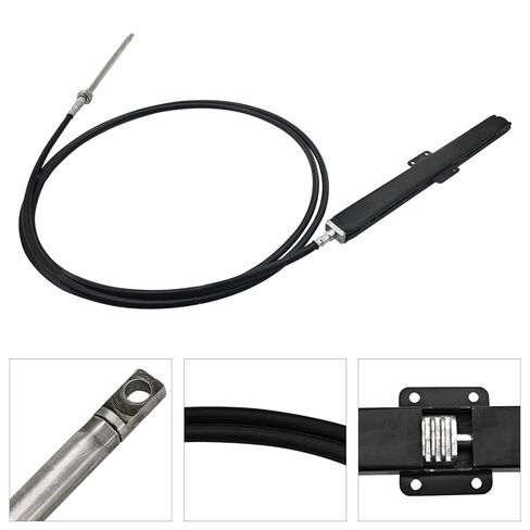 SSC13420 20Ft Mechanical Rack & Pinion Steering Cable Compatible with SB39526P SB39544P Bezel Kits for Back Mount Steering System & SH5210P SH5230P Helm Units Fits for SS14120 SS15120 in Kuwait