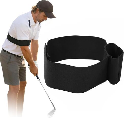 Slider Golf Training Aid, Adjustable Swing Correcting Arm Band, Sliders Training Aids for Men & Women Postures Correction, Improve Swing Stability-1pc in Kuwait