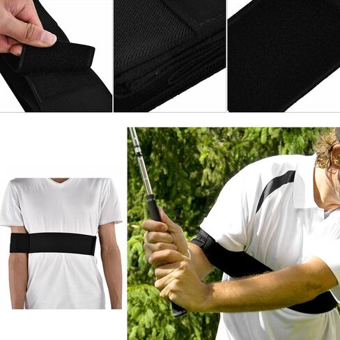 Slider Golf Training Aid, Adjustable Swing Correcting Arm Band, Sliders Training Aids for Men & Women Postures Correction, Improve Swing Stability-1pc in Kuwait
