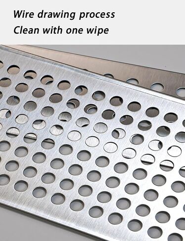 304 Stainless Steel Perforated Sheet 10mm Holes - Leak-Proof Window Pads, Easy Installation, 78x300cm Metal Mesh for DIY Projects, Home Improvement, and Ventilation in Kuwait