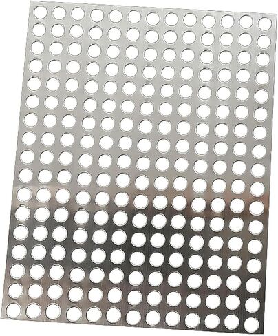 Expanded Aluminum Perforated Metal Sheet 100x67 cm - 1/3" Openings (8mm) Decorative Mesh Screen for Home & Industrial Applications - Double-Bound Design for Durability in Kuwait