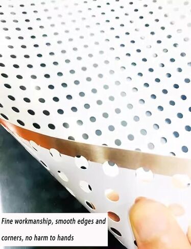 Stainless Steel Perforated Metal Sheet for Ventilation & Decoration, 8mm Holes, 0.3mm Thickness, 15x330cm, Durable Mesh Panel for Home & Industrial Use in Kuwait