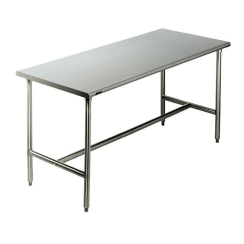 طاولة غرف الأبحاث بإطار CRT2436T-H من Eagle Group، ذات سطح صلب، إطار على شكل حرف H، تشطيب من الفولاذ المقاوم للصدأ المصقول، عرض 24 بوصة، طول 36 بوصة in Saudi Arabia