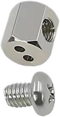 100-2PC Steel Wire Rope Cable Clamp Stainless Metal Clips With Adjustable Screw Fixed Fastening Hardware Accessories(10 Sets(20PCS)-B) in Kuwait