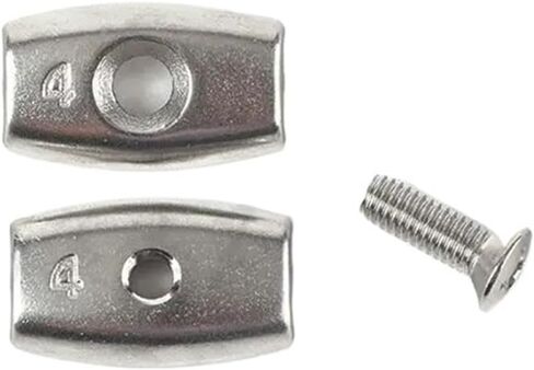10PCS Marine Grade Stainless Steel 316 Wire Rope Clamp Egg Clip Fit Bolts Buckle for 2 3 4 5 6mm Cable(For 3mm wire) in Saudi Arabia