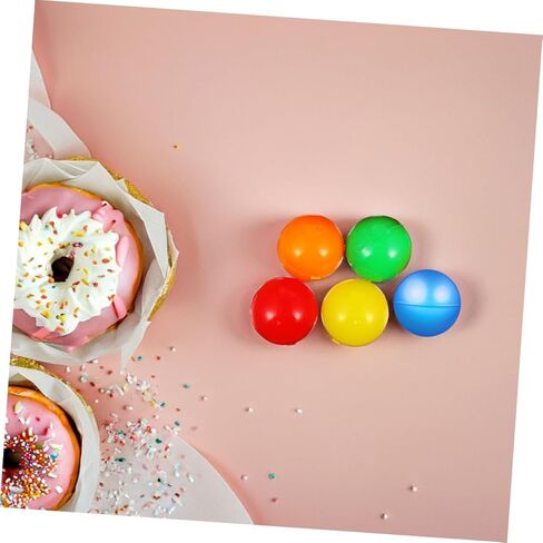 Toyvian 100pcs Colorful Raffle Balls 4cm Fillable Mini Plastic Balls for Party Games Vending Machines and Fun Raffle Drawings in Kuwait